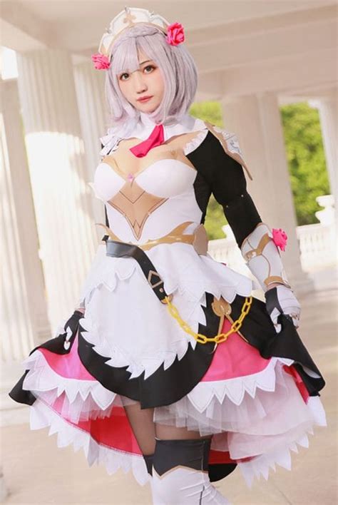 Genshin Impact Noelle Cosplay Dress | Cosplay dress, Cosplay costumes ...