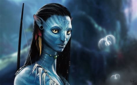 Neytiri Avatar - Zoe Saldana - Fondos de Pantalla HD - Wallpapers HD