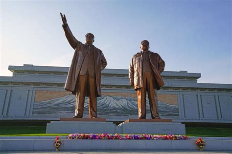 Democratic People's Republic of Korea. Mansudae Grand Monument is a ...