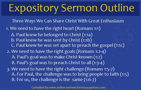 Expository Sermon | Online Sermon For Busy Pastors