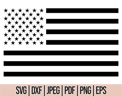 American Flag Svg for Cricut and Silhouette USA Flag Cut - Etsy Hong Kong