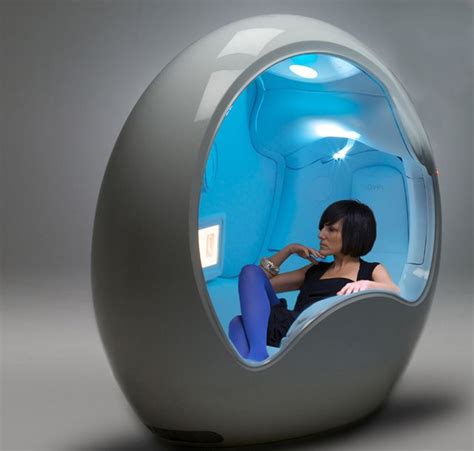 Ovei Pod. Relax and nap in a futuristic-looking egg. | Nap pod, Pod ...