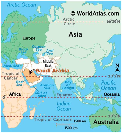 Saudi Arabia Latitude, Longitude, Absolute and Relative Locations ...