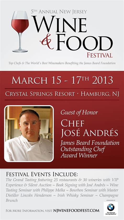 Wine Country New Jersey: Upcoming Event: Wine and Food Festival of New ...