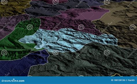 Siirt, Turkey - Highlighted. Administrative Stock Illustration ...