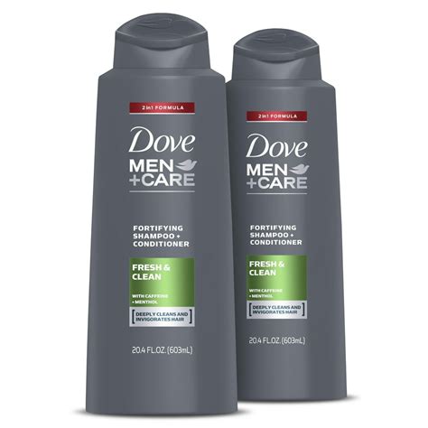 Dove Men+Care 2 in 1 Shampoo and Conditioner Fresh and Clean 20.4 oz 2 ...