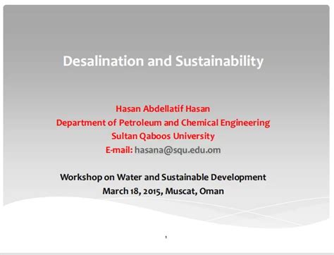 Desalination And Sustainability - AquaEnergy Expo Knowledge Hub