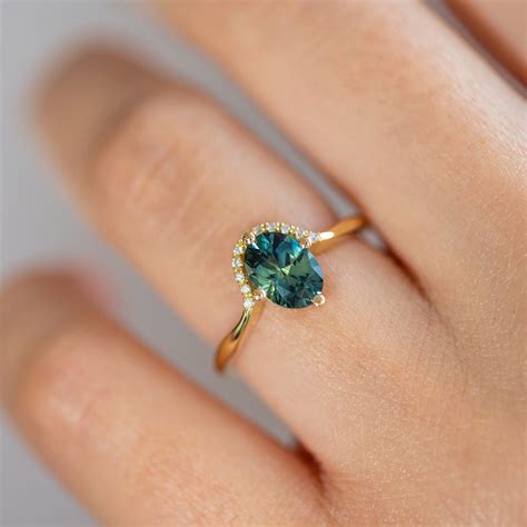 Teal Sapphire Engagement Ring - Limited Edition – ARTEMER