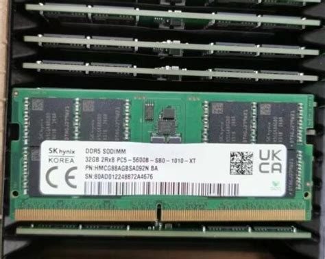 SK hynix 32GB DDR5 5600MHz Laptop SODIMM RAM 2Rx8 PC5-5600B-SB0 ...