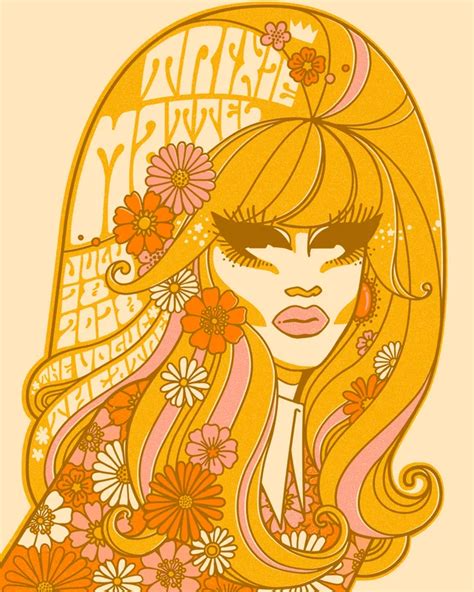 60s inspired Trixie Mattel concert poster 🌼 : rupaulsdragrace in 2022 ...