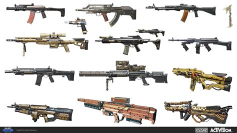 Call of Duty Online weapon concepts — polycount