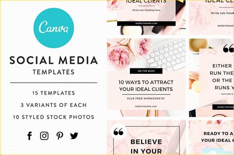 Social Media Templates Free Of Canva social Media Templates Bluchic ...