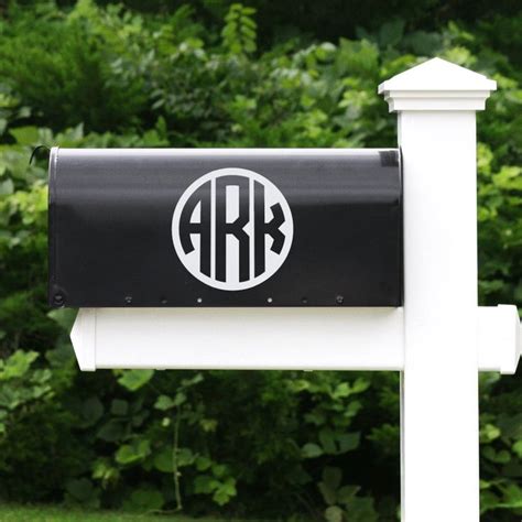 Custom Mailbox Monogram Decal, Monogrammed Gifts, Monogram Decals ...