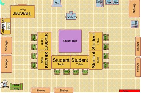 Classroom Floor Plan - Educational Psychology Portfolio