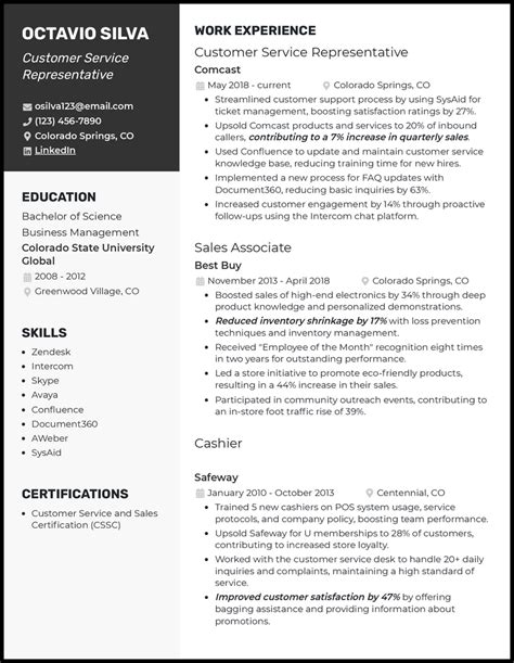 32 Customer Service Resume Examples for 2024