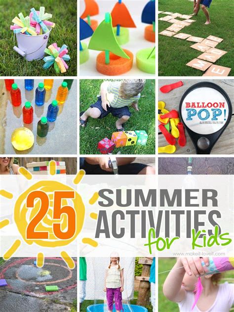 25 Outdoor Summer Activities for Kids.....beat the summer boredom with ...