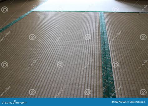 Tatami Mats in Japanese Washitsu Stock Photo - Image of frame, floor ...