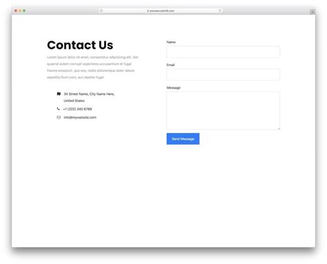 36 Bootstrap Contact Form & Contact us Page Templates 2023