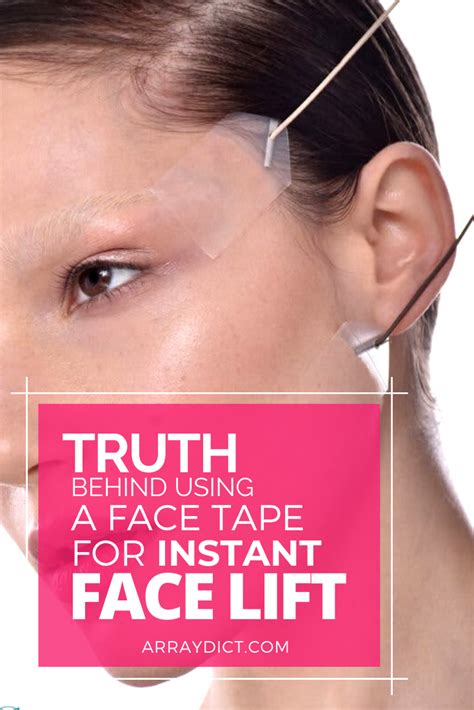 The Truth Behind Using a Face Tape for Instant Face Lift | Instant face ...