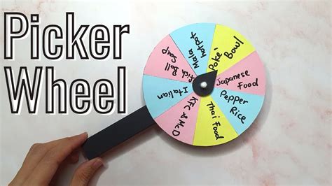 【DIY】How to Make a Spinning Wheel using paper, Picker Wheel For Your ...