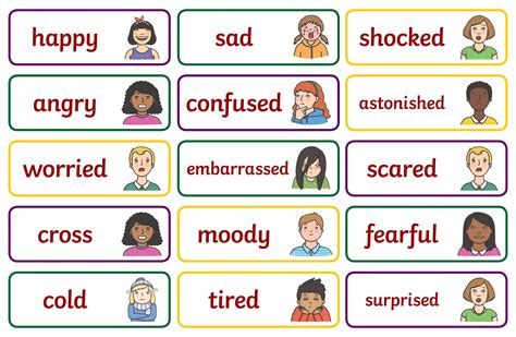 20 Best Printable Emotion Cards PDF for Free at Printablee | Emotions ...