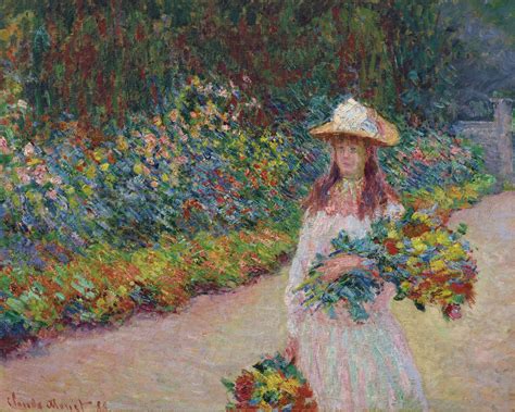 Claude Monet 2018 Auction. Claude Monet Jeune fille dans le jardin de ...