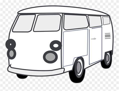 Vw Van Clip Art Black And White