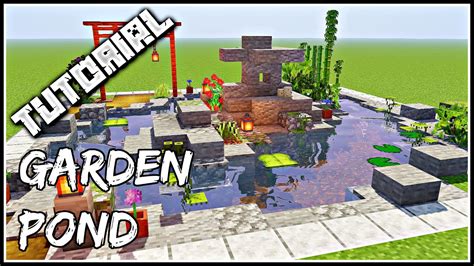 How To Build A Japanese Garden Pond | Minecraft Tutorial - YouTube