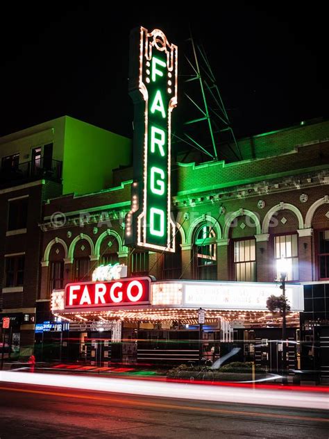 Wall Art Print & Stock Photo: Fargo ND Theatre at Night Picture Large ...