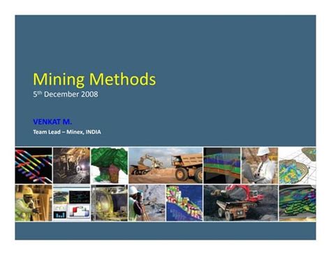 Lecture 4: Underground Mining