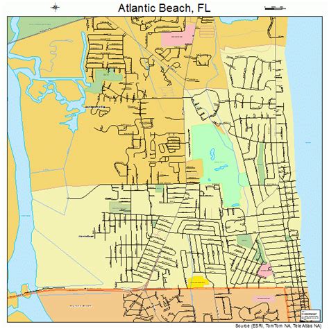 Atlantic Beach Florida Street Map 1202400