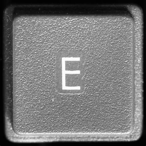 Premium Photo | Letter E on computer keyboard