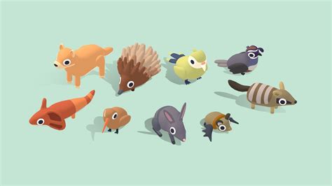 Island Animals Vol.2 - Quirky Series - Buy Royalty Free 3D model by ...