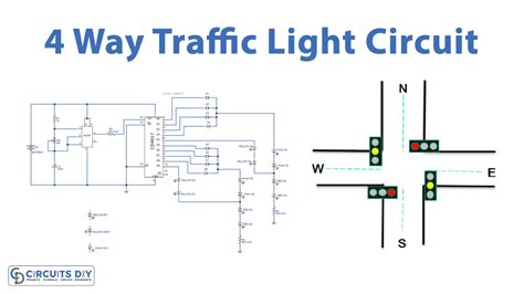 Four Way Traffic Light Circuit