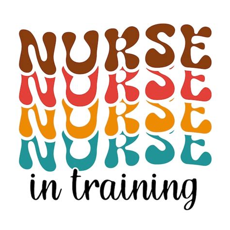 Premium Vector | A colorful poster that says nurse in training.