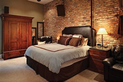 50 Delightful and Cozy Bedrooms with Brick Walls | Brick wall bedroom ...