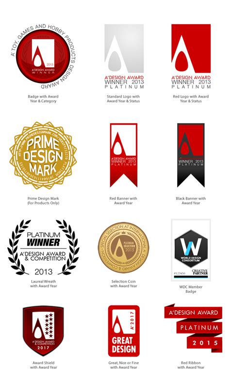 A' Design Award and Competition - Award Logo and Badges