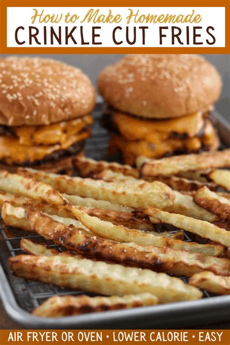 How to Make Crinkle Cut Fries in an Air Fryer or Oven