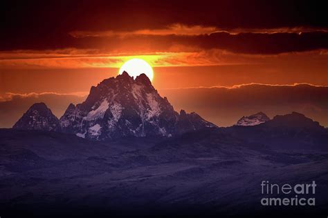 Mt kenya sunrise Photograph by Jon Anders Wiken - Fine Art America