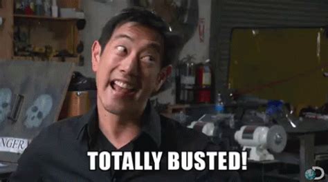 Mythbusters Busted Sign Gif