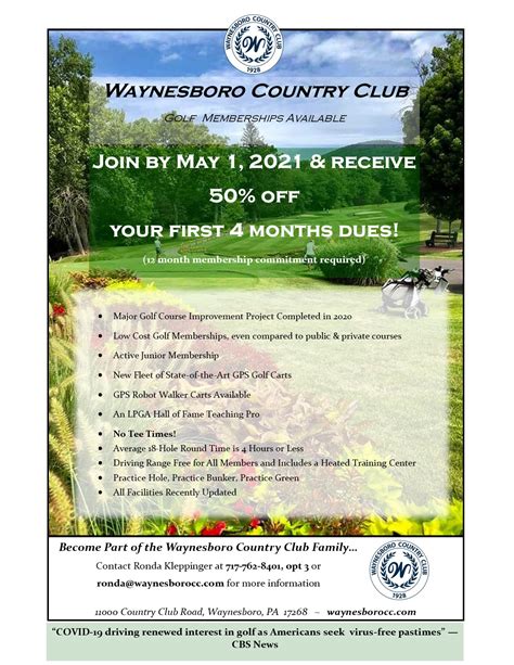 Membership - Waynesboro Country Club