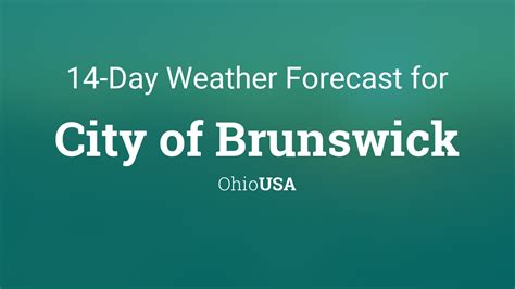 City of Brunswick, Ohio, USA 14 day weather forecast