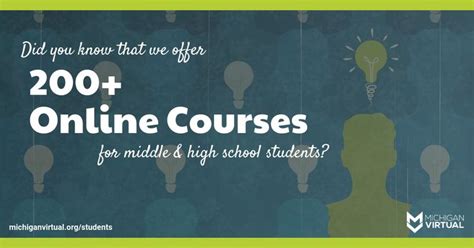 200+ online courses for Michigan middle & high school students | Middle ...