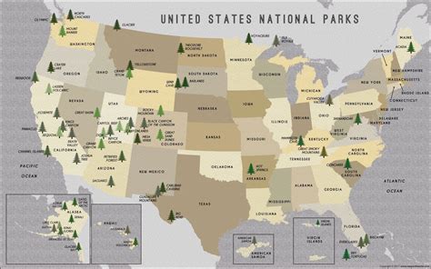 Printable Map Of National Parks