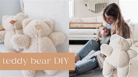 Teddy Bear Soft Toy PDF Sewing Pattern And Tutorial DIY Teddy UK ...