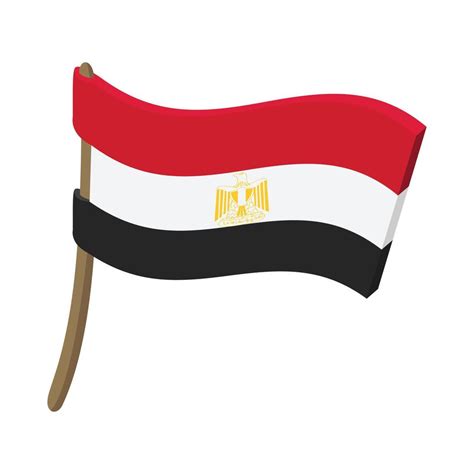 drapeau de l'égypte, icône de style dessin animé 14153381 Art vectoriel ...