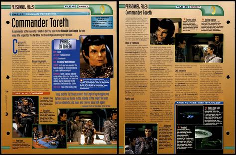 Commander Toreth - Romulan Personnel - Star Trek Fact File Page