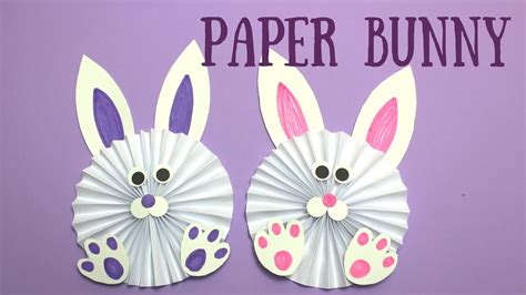 How to Make a Paper Bunny | Easy Easter Crafts for Kids - YouTube