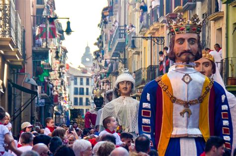 The Procession of San Fermin and the Running of the Bulls