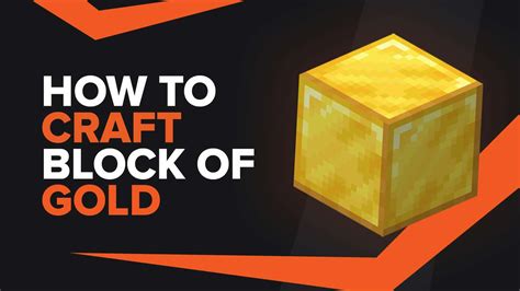 How To Make Block Of Gold In Minecraft